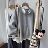 Sudadera redonda súper bonita para mujer, delgada, nuevo estilo para principios de otoño 2026, artículo popular, a la moda, elegante, invierno, forrada de polar, sin capucha