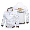 Jaqueta com Estampa de Logo de Carro Masculina Europeia e Americana Jaqueta Aviador de Rua Jaqueta Azul Snow Fo Masculina Logo Personalizado