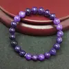 Pulseira Popular de Cristal Transfronteiriça 8mm Esmeralda Vermelha Ametista Cristal Morango Lápis Lazúli Pulseira de Pedra Natural Fábrica Atacado