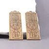 Latón Puro Token de Bendición Oficial del Cielo Colgante Tai Sui Accesorio Llavero de Coche Adorno Decorativo para Bolsos de Hombres y Mujeres