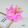 Não. 6 Lírios Calla Amarrados à Mão Flor Simulação PU Lírio Calla Buquê de Noiva Ornamento para Fotografia de Casamento Decoração de Casa Flor
