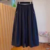 Calças capri brancas de algodão e linho plus size para mulheres, estilo fino de verão, cintura elástica, corte solto, efeito emagrecedor, calças casuais de comprimento 7/8
