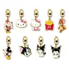 Policía Chicas Superpoderosas gota de aceite accesorios DIY caricatura japonesa caricatura linda versión Q colgante de acero de titanio collar colgante