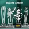 Novo Troféu de Resina de Cristal de Dança, Lembrança Personalizada, Medalha de Metal Infantil, Oscar Angel, Prêmio Pequeno Homem de Ouro
