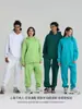 Sudadera con capucha de peso pesado de 430 g, estilo American High Street, de rizo, corte holgado, unisex, para el trabajo, con impresión de logo personalizado
