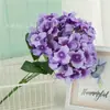 Flores de Hortensia Artificiales para Decoración de Escena de Boda, Arreglo Floral para Escaparate de Centro Comercial, Montaje de Ambiente, Ramo de Hortensias de 5 Cabezas