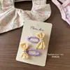 Nuevo Estilo Coreano Chica Dulce Bebé Fresco Lindo Moño Flequillo Lateral Pinza para el Cabello Accesorios para el Cabello de Niña