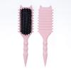Pente para Modelar Cabelo com Almofada, Pente Definidor de Cachos, Escova de Cabelo com Almofada, Pente de Cabeleireiro, Pente Alisador, Escova de Almofada