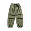 Vestido Antiguo 2025 Primavera Nueva Marca de Moda Color Sólido Simple Plisado Pantalones Holgados Pantalones Casuales Deportivos para Hombre
