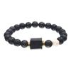 Pulsera de turmalina con cuentas de piedra natural nueva europea y americana Ojo de Tigre Amarillo Pino Blanco imán Pulsera para hombre al por mayor
