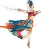 Danza Voladora Estilo Antiguo Estilo Chino Región Occidental Performance Vuelo Dunhuang Traje de Danza Ropa de Mujer Estudio Estilo Exótico Performance Hanfu