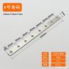 Conector de aço inoxidável espessado, peça de conexão, peça reta, peça de ferro, código de ângulo plano, peça de fixação de canto