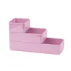 Caja de Almacenamiento de Escritorio para Cosméticos, Paletas de Sombras de Ojos, Labiales, Brochas de Maquillaje, Perfumes y Artículos Varios para un Almacenamiento Organizado