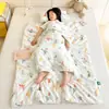 Manta Suave de Kapok para Niños Anti-Patadas para la Siesta del Jardín de Infancia, Manta para Bebé para Habitaciones con Aire Acondicionado con Relleno de Algodón