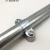 Soporte de pared de aleación de aluminio Tarjeta Ohm Tarjeta Yuanbao Abrazadera de tubería galvanizada Abrazadera de sillín para montaje en superficie Abrazadera de tubería KBG 20 25 32