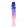 Fibra química de tres colores, cuatro colores, cinco colores, degradado, seda de alta temperatura, trenza grande, trenza jumbo, trenza burbuja, material para trenzas de cabello
