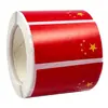 Pegatinas de Bandera Nacional Pegatinas para la Cara Pegatinas Cuadradas con Forma de Corazón Corazón Bandera Roja Pequeña Decoración del Día Nacional Aniversario de la Victoria