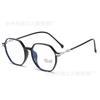 Gafas de lectura europeas y americanas transfronterizas nuevas moda femenina gafas de lectura anti-luz azul montura redonda retro color transparente gafas al por mayor