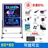Loja de Lousa Pequena Placa de Personagem Luminosa Suporte de Exibição de Cardápio Tipo LED Fluorescente Barraca Placa de Publicidade para Feira Noturna