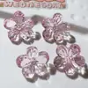 Accesorios acrílicos al por mayor accesorios para el cabello diy pegamento de crema funda para teléfono móvil ropa zapatos sombrero material hecho a mano con agujeros flores