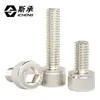 En stock 12.9 grado cabeza cilíndrica hexágono interior tornillo de cabeza hueca Allen DIN912 niquelado perno de alta resistencia tornillo de rosca completa