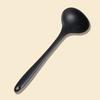 Conjunto de Espátula de Silicone e Concha de Sopa com 2 Peças, Espátula Totalmente Coberta de Silicone, Espátula Estilo Chinês, Ferramenta de Cozinha, Antiaderente, Resistente a Altas Temperaturas, Anti-Escaldante
