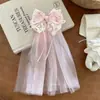 Novo vestido de princesa infantil rosa floral véu adereço de cabeça para fotos de bebê acessório de cabelo para menina presilha de cabelo para daminha