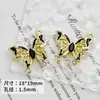 Colgante de Mariposa Casual de Aleación con Goteo de Aceite Incrustado de Circonita Colgante DIY para Collar Pulsera Pendientes y Otros Accesorios de Joyería