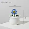 Enfeites de Plantas em Vasos de Vidro Zibo, Buquê de Tulipas Artificiais, Decoração de Mesa, Decoração de Entrada, Presente Transfronteiriço para o Dia das Mães