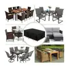 Funda Transfronteriza 190D para Muebles de Exterior para Patio, Funda para Juego de Mesa y Sillas de Exterior, Protección Solar y contra Hojas