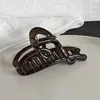 Nuevo Clip de Tiburón Retro de Alta Gama en Forma de Corazón de Alan, Clip de Moda para Cola de Caballo Alta de Mujer, Clip de Color Otoño e Invierno