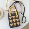Monedero para Fiesta Estudiantil, Bolso para Teléfono Móvil de Compras, Bolso de Hombro Pequeño Tejido, Bolso de Mano Lindo Versátil, Bolso Cruzado Mini para Mujer