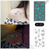 Ricklon Nuevo Azul Luminoso Elemento Dedo Pegatina Tatuaje Día de San Valentín Amor Pareja Sílabas Venta al por Mayor Transfronteriza