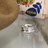 Diseño de Nicho Cara Sonriente Encaje Anillo Abierto Plateado Nuevo Versátil Simple Personalizado Anillo para Dedo Índice