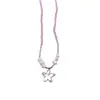 Colar com Cordão Popular para Mulheres, Design Versátil, Corrente para Clavícula, Temperamento Doce e Gentil, Liquidação, Sem Reposição