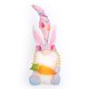 Nuevo conejito de Pascua transfronterizo sin rostro, decoración de Pascua, pequeño regalo, adornos luminosos de muñeco Rudolph.
