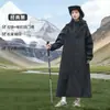Abrigo cortavientos impermeable para lluvia intensa ropa exterior para adultos senderismo al aire libre ciclismo capa de lluvia para hombre estilo nuevo impermeable patinete eléctrico mujer largo cuerpo completo
