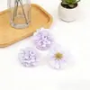 Cabezas de Flores Artificiales de Hortensia y Crisantemo para Manualidades Corona Hecha a Mano Accesorios para Tocados Pasadores Gorra de Graduación Decoración del Hogar Flores Falsas