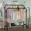 Secador de ropa simple, secador de ropa plegable de un solo poste para interiores, estante de almacenamiento para dormitorio y hogar, perchero