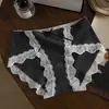 Camelia del Crepúsculo 7A antibacteriano Algodón para bebé de grado A Malla sin cuatro encaje francés Panties para mujer de cintura media nuevos 2026