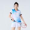 [Loja Oficial da Fábrica FeelTime] Novo Traje de Badminton Respirável de Secagem Rápida para Homens e Mulheres, Traje de Treino, Blusa de Manga Curta