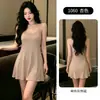Camisón tipo camisola Xianyi de Modal para mujer, adecuado para usar en otoño, sexy y elegante, perfecto para estar en casa, con copas de sujetador incorporadas, estilo 1060