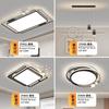 Lâmpada Principal para Sala de Estar Moderna Simples Atmosfera 2025 Nova Atmosfera Lâmpada de Teto Branca Pacote para Casa Toda Lâmpadas Zhongshan