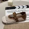 Nuevos Zapatos Mary Jane Tejidos Retro de Verano 2026 para Mujer, Tacón Plano Hueco con Correa Única, Suela Suave, Zapatos de Boca Baja Versátiles de Una Sola Correa