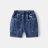 Pantalones Vaqueros de Verano Estilo Coreano para Niños con Estampado de Dibujos Animados de Dinosaurios Jeans Casuales para Jóvenes