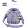 Bolsa de Nylon de Verano con Cordón Contrastante para Botella de Agua Taza Bolsa Personalizada con Logo para Mujer Bolso Cruzado Casual Mochila para Teléfono Móvil