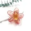 Novedad Pinza de Flor de Huevo Pinza de Pelo de Flor de Colores Retro Europea y Americana Pinza Lateral para Cabello de Mujer Pinza de Tiburón para Media Cabeza