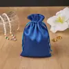 Perucas Prontas Sacos de Cetim Atacado, Sacos de Tecido de Cetim para Presentes de Casamento, Sacos com Cordão para Embalagem de Joias, Logo Personalizado