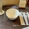 Juego de Cuenco y Plato Estilo Francés, Cuenco para Arroz para Uso Doméstico, Nuevo Modelo 2026, Cuencos de Alto Valor Estético, Platos, Cuencos para Sopa, Cuencos para Fideos, Vajilla de Cerámica
