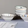 Hogar 2026 Modelo Nuevo Vajilla Cuenco de Cerámica Cuenco de Color Bajo Esmalte Cuenco para Sopa Cuenco Cónico Estilo Japonés Tazón Grande para Sopa Cuenco para Frutas